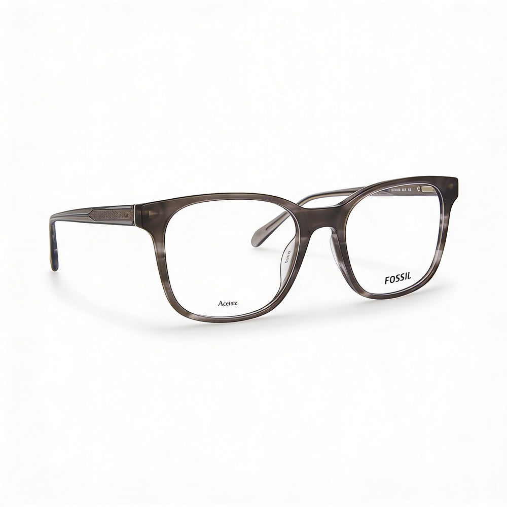 Gafas de sol Fossil Fos 7135/G unisex, montura de plástico, lentes de policarbonato no polarizadas, color cuerno gris, 53 mm