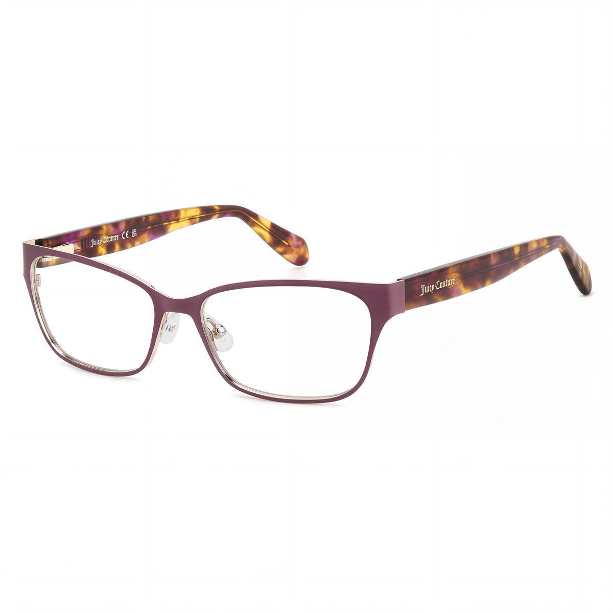 Juicy Couture Ju 253/G for Men and Women Violet Metal Frame Clear Polycarbonate Lens Eyewear 55-16-140mm, Photo 1