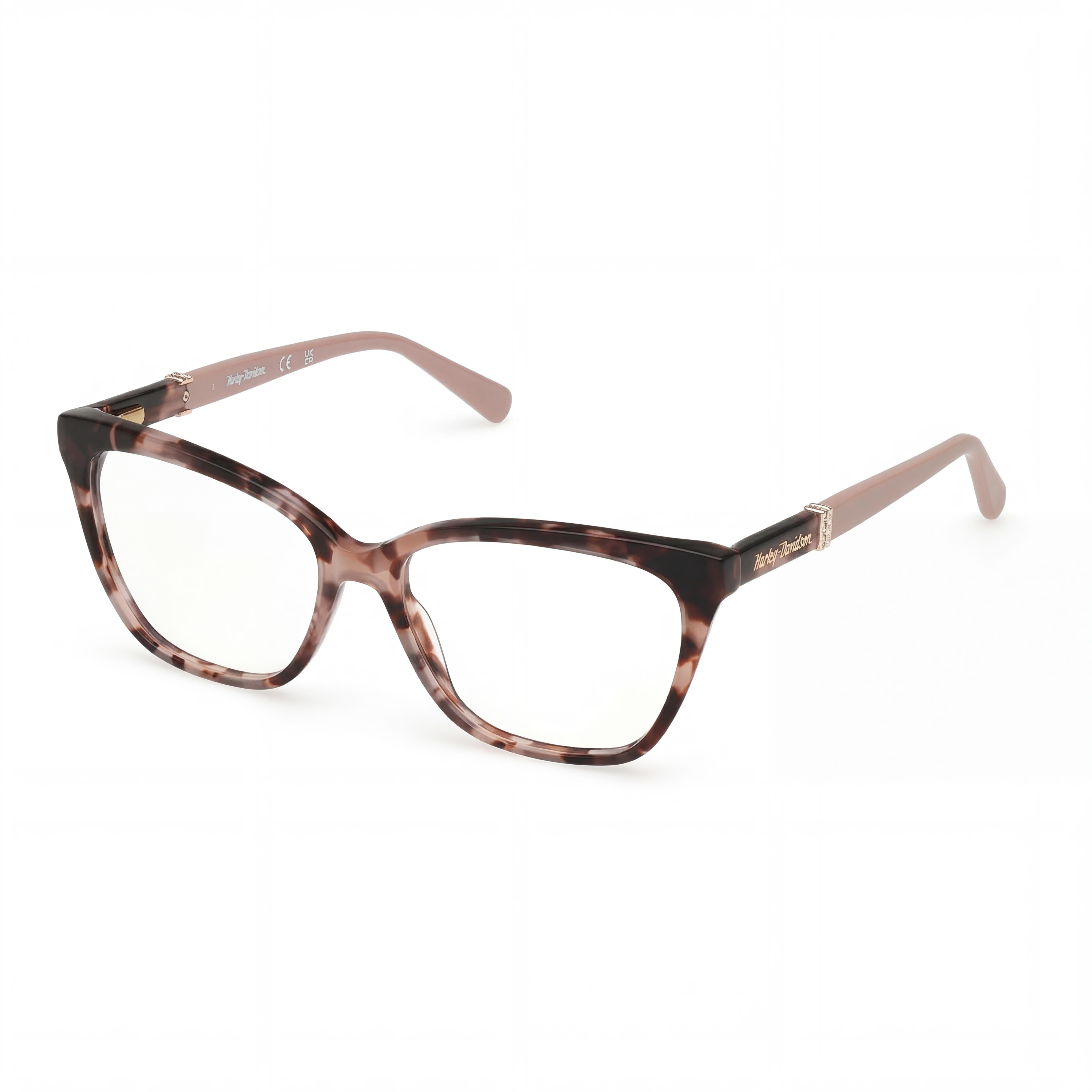 Gafas Harley-Davidson Hd50059 para mujer, armazón de plástico rosa mate Habana, lentes de 54 mm de ancho, Photo 1