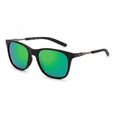 Under Armour Classic Men's Black Green Blue Shaded Polyamide UV Protected Sunglasses 54mm
