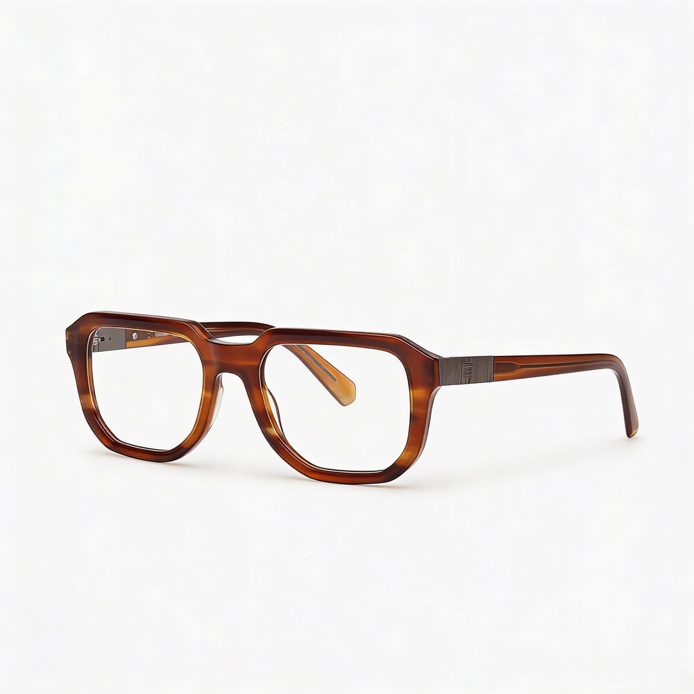 GUESS Gu50332 Men's Light Brown/Horn Plastic Optical Frames Lens 52mm Bridge 19mm Temple 140mm