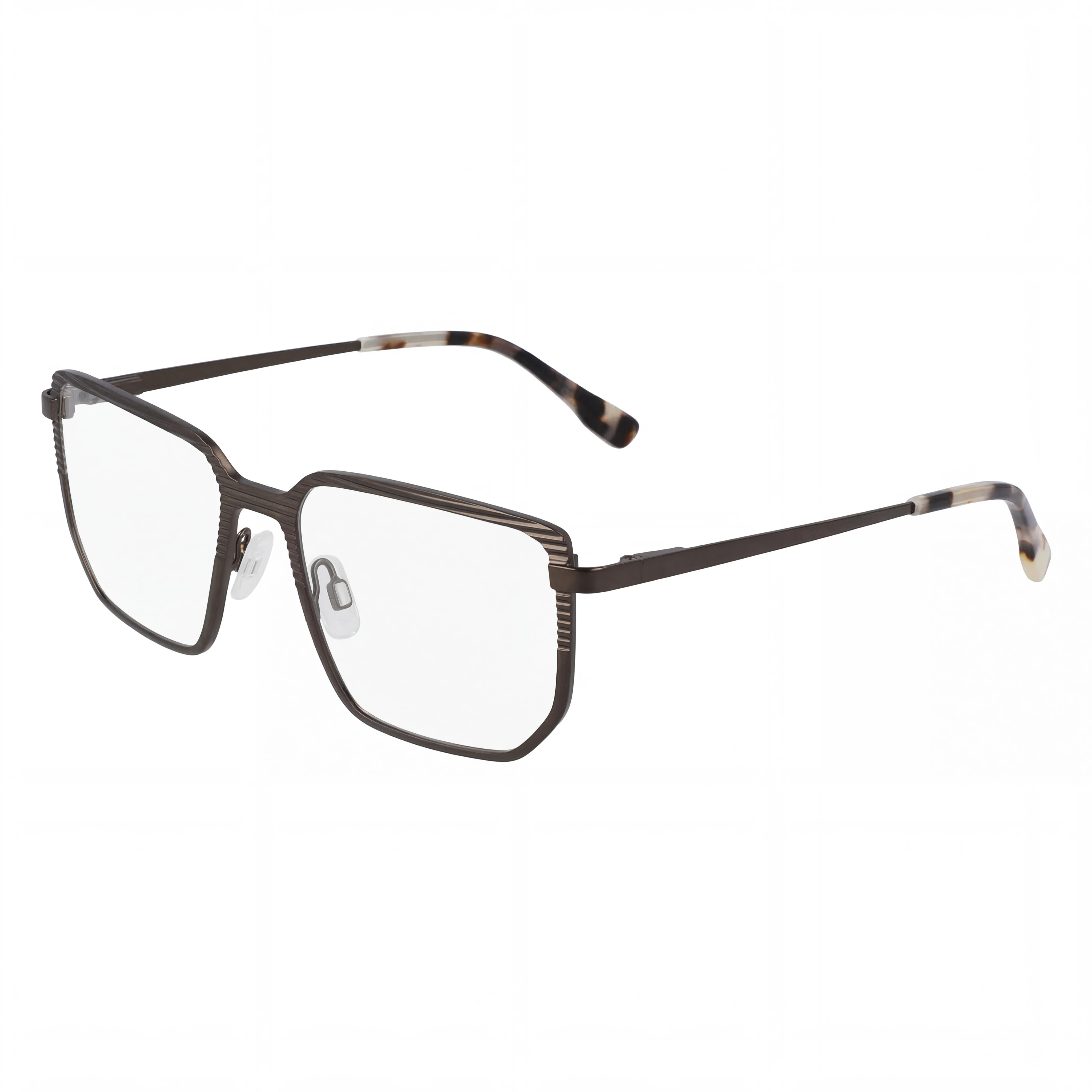 McAllister Mc4531 Men's Metal Olive Frame Clear Polycarbonate Eyewear, Lens 55mm, Bridge 17mm, Temple 145mm, Photo 1