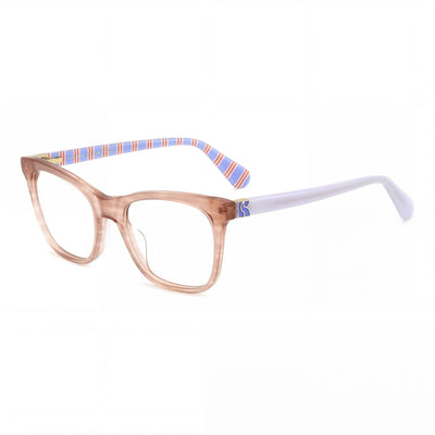 kate spade new york Temperance Gafas graduadas para mujer con montura de acetato beige habana 49-140-18
