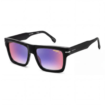 Gafas de sol Carrera 305/S Unisex Coachella Festival Edition con montura de plástico, negro, azul y rojo, lentes de 54 mm