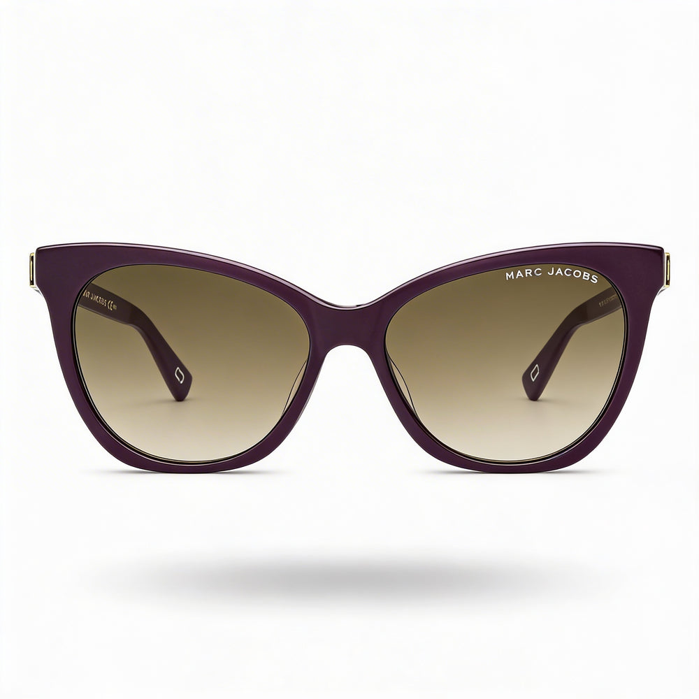 Gafas de sol Marc Jacobs Marc 336/S para mujer, montura de plástico degradada en marrón ciruela, protección UV, no polarizadas, 56 mm