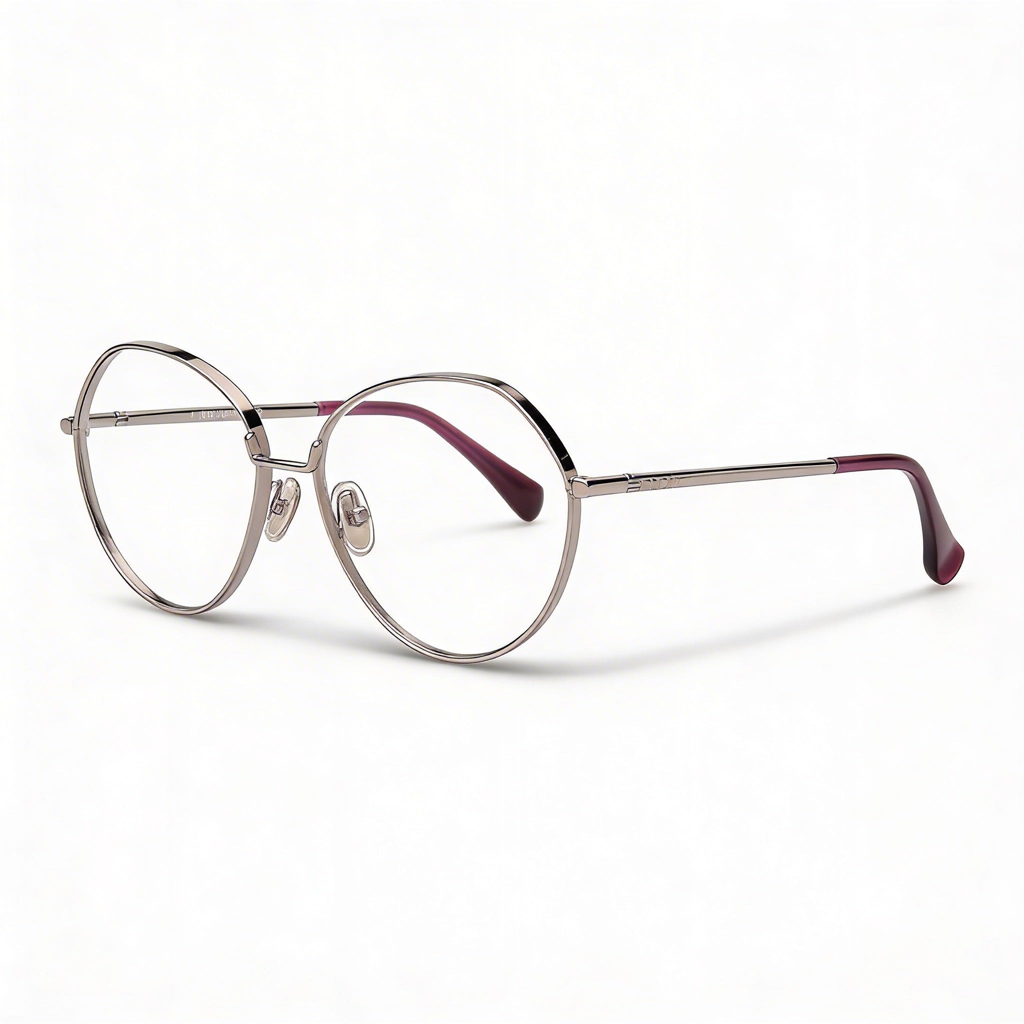 MaxMara Eyewear - Women's Metal, Polarized, Shiny Light Ruthenium Frame, Multicoloured Lenses 56mm, Photo 1