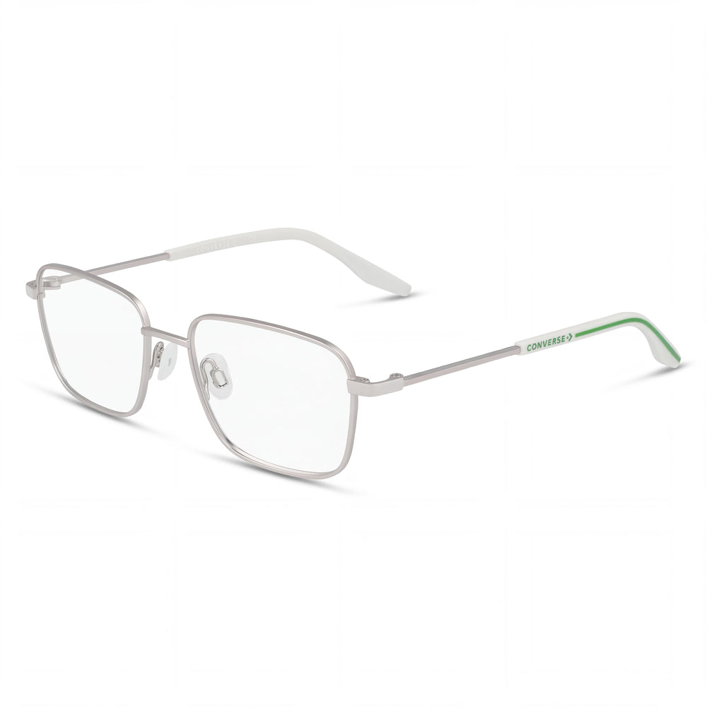 Converse Cv1022y Acetate Eyeglasses for Men and Women, Matte Silver/Fossilized Frame, Size 48-16-135