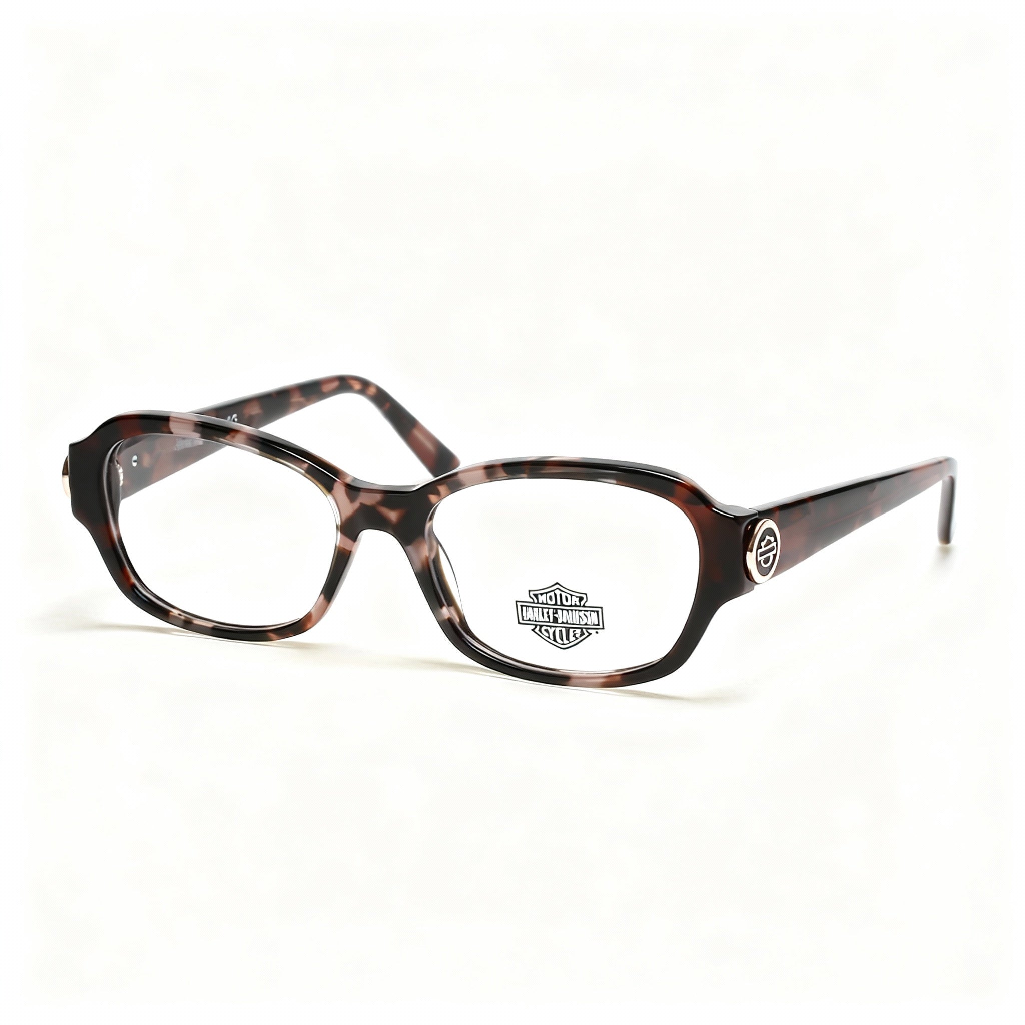 Harley-Davidson Men's Hd0567 Pink Plastic Frame Polarized Clear Lens Eyeglasses 51-16-145