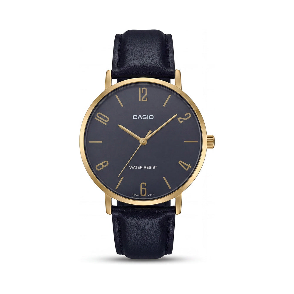 Casio MTP-VT01GL-1B2UDF Men's Gold-tone Watch, 40mm