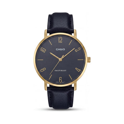 Casio MTP-VT01GL-1B2UDF Men's Gold-tone Watch, 40mm