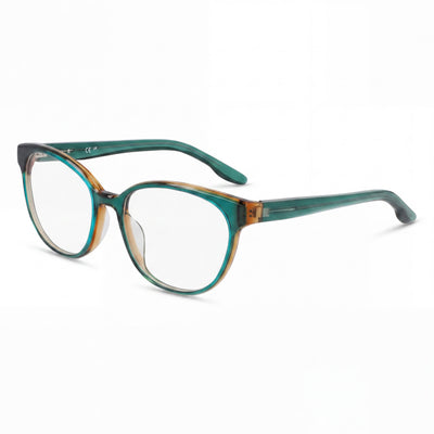 Gafas ópticas Nike 7164 para mujer con montura de acetato Crystal Jade Bronzine y lentes de policarbonato de 52 mm
