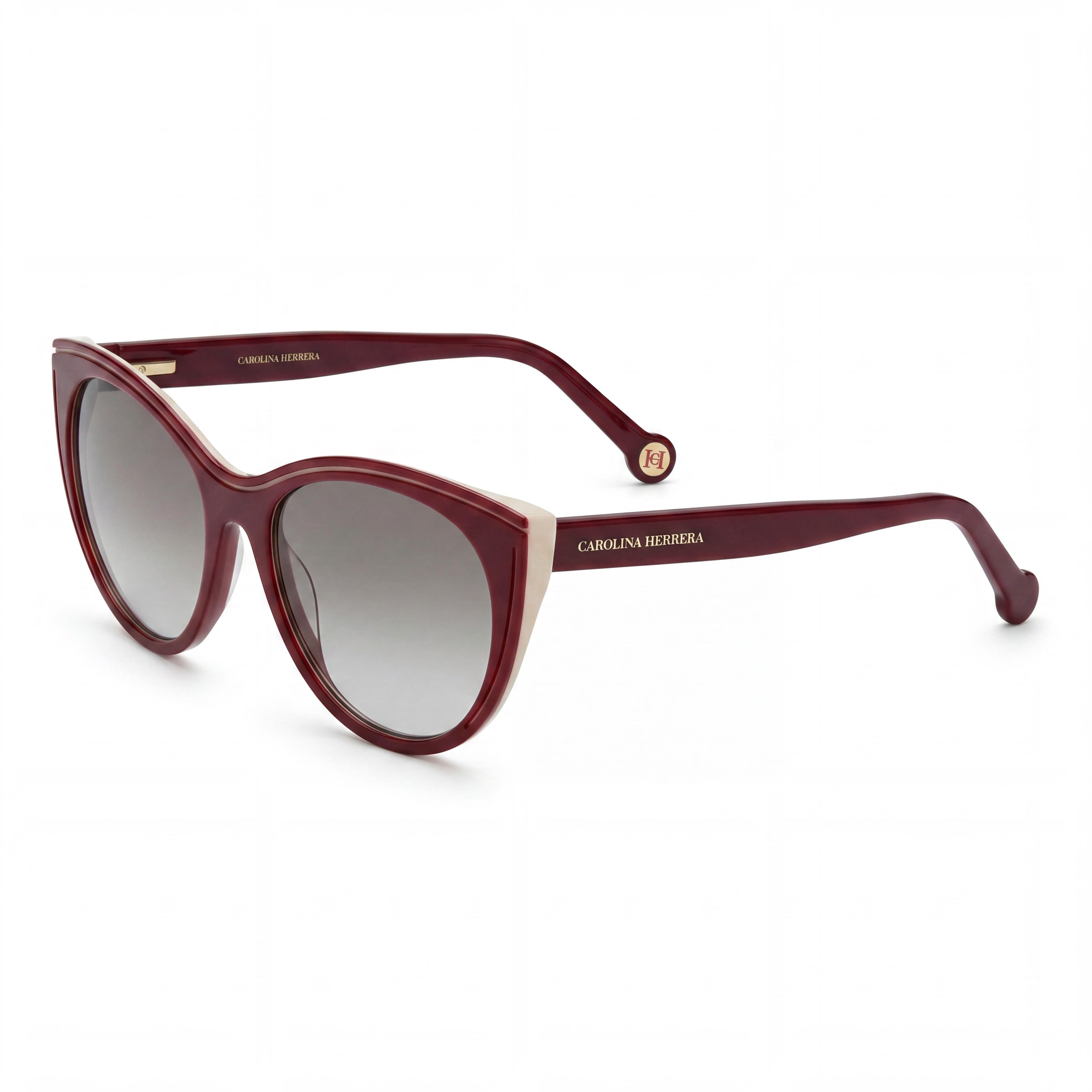 Carolina Herrera Casual Women's Burgundy Beige Ombre Brown Acetate UV Protection Sunglasses 56mm, Photo 1