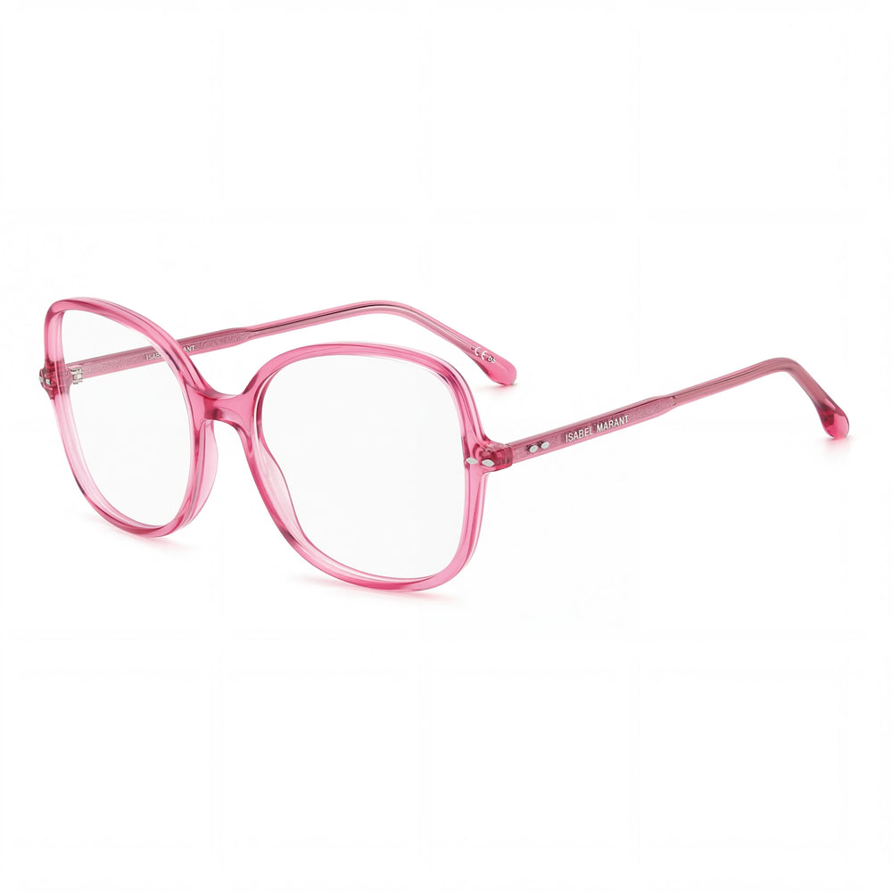 Isabel Marant Gafas Rosas y Plateadas de Acetato Modernas Unisex 54mm