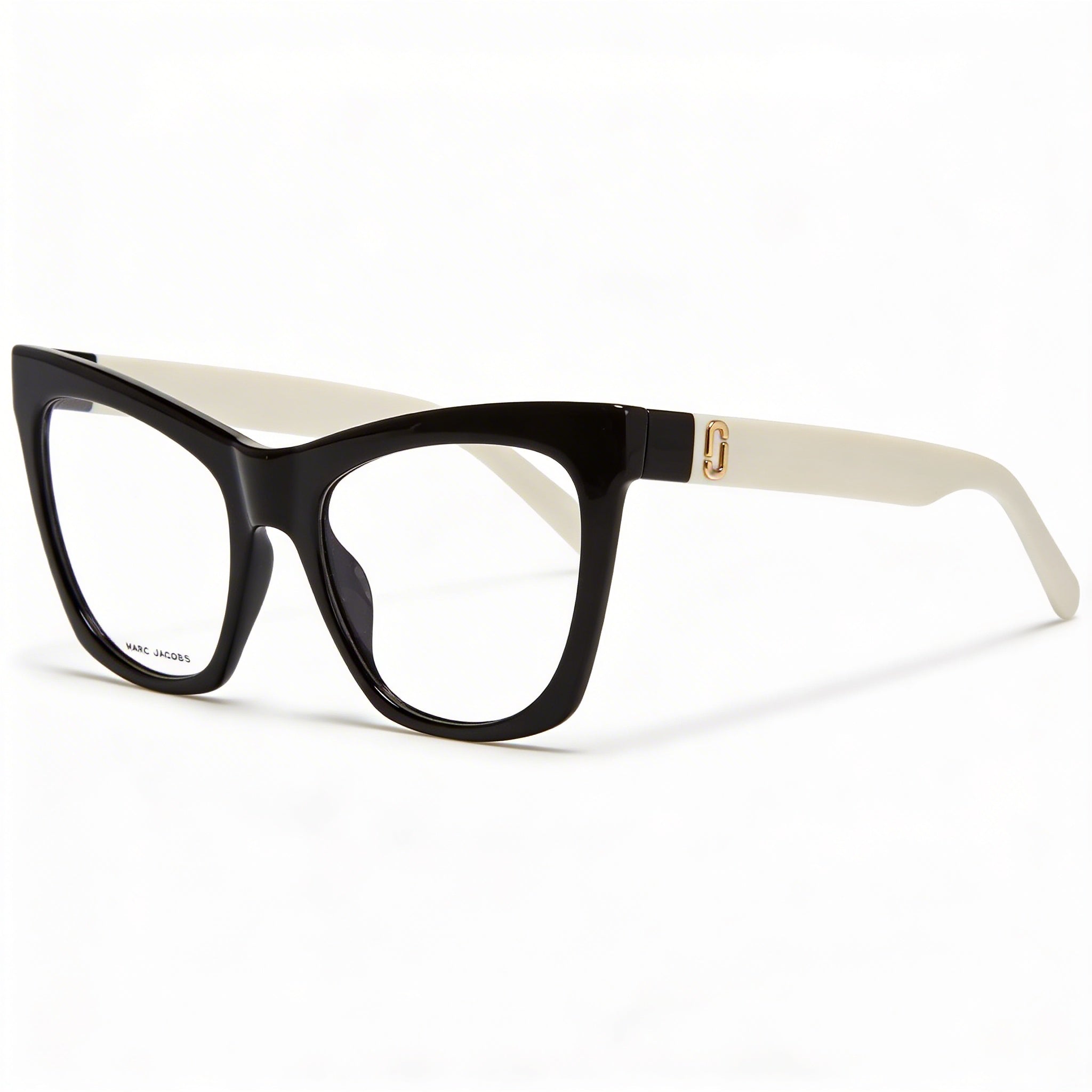 Gafas de sol Marc Jacobs Marc 649 para mujer con montura de celulosa blanca y negra y lentes de policarbonato, 53 mm, Photo 1