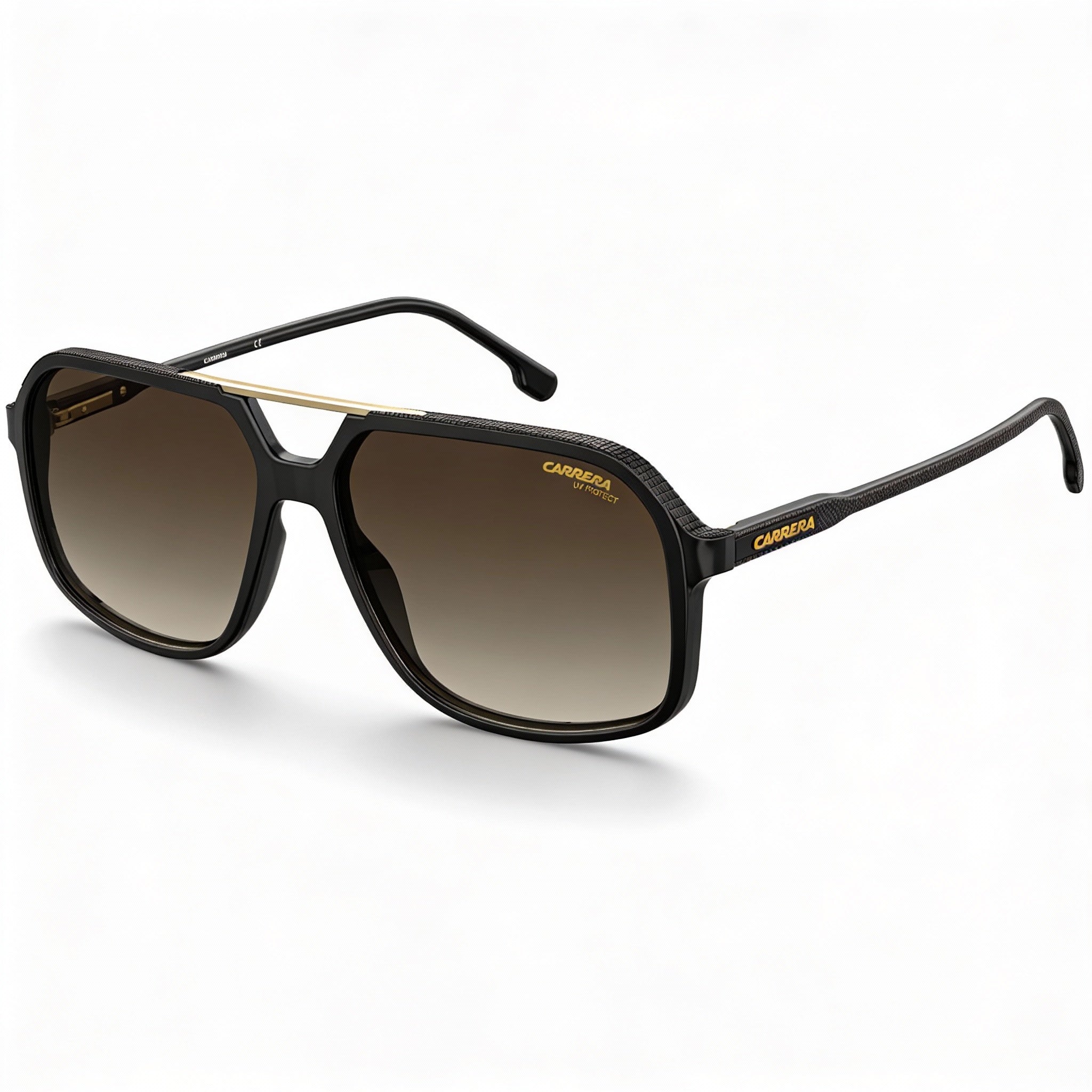 Carrera CARRERA 229/S Unisex Negro Marrón Sombreado Policarbonato Protección UV 400 Graduada 59mm, Photo 1