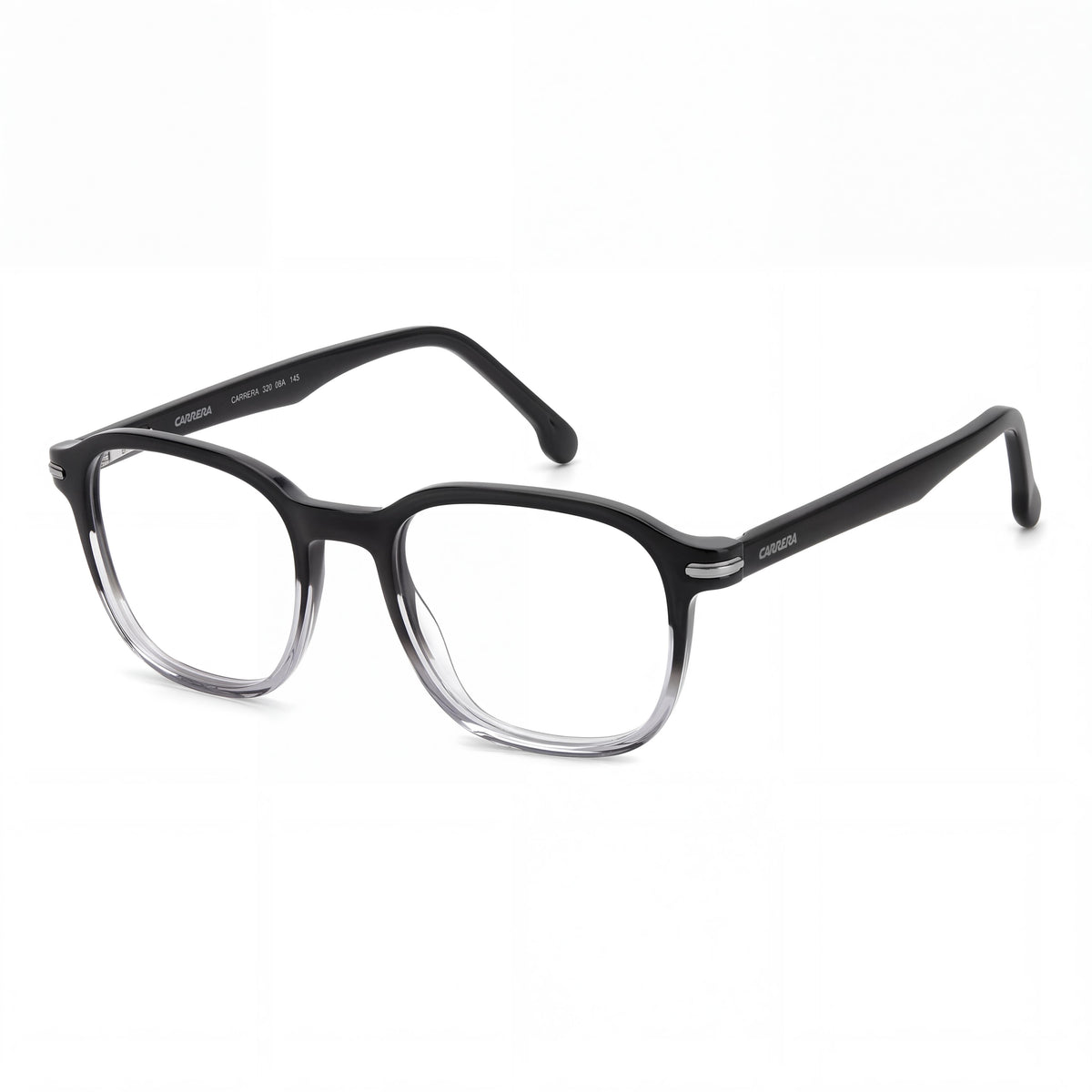 Gafas Carrera 320 unisex rectangulares con montura de plástico negro y gris, sin polarización, con 51 mm de ancho de lente, Photo 1