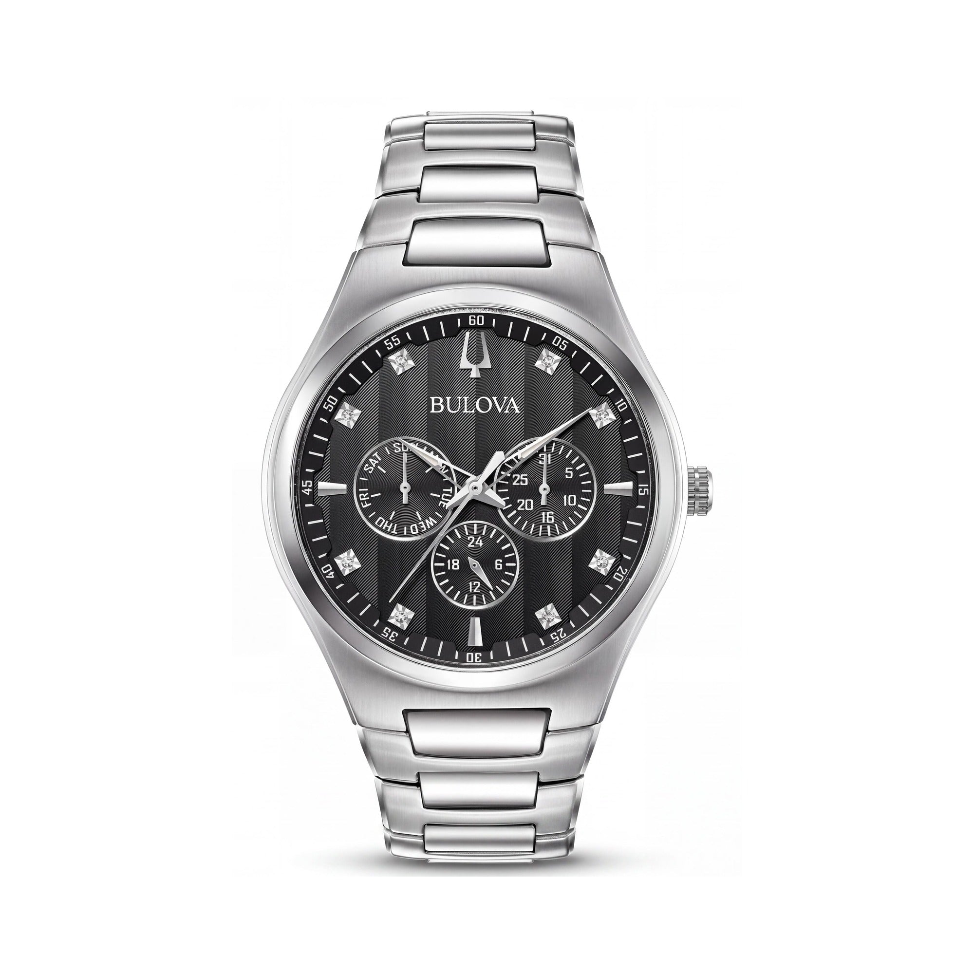 Bulova Classic Men's Multi Stainless Steel Diamond Multi-Function Watch 42mm, Photo 1