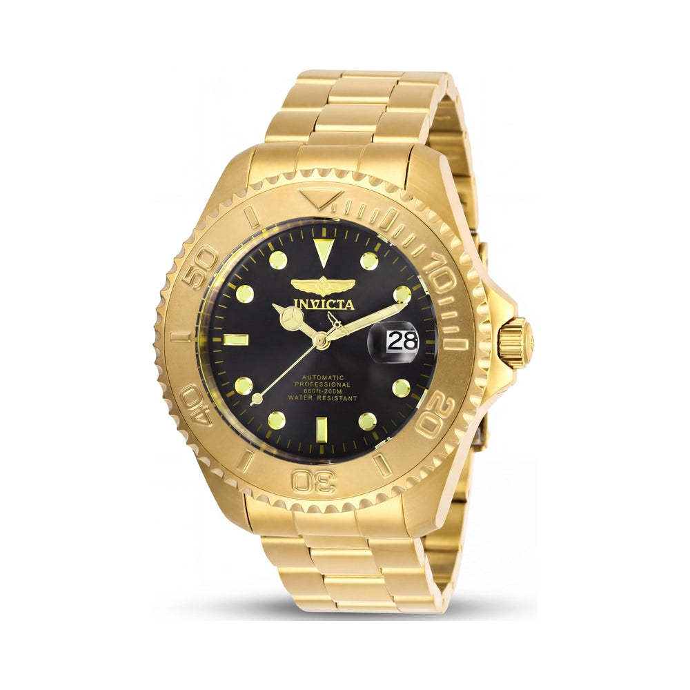 Invicta Pro Diver 28952 Gold Tone Stainless Steel Automatic Chronograph Unisex Watch 47mm