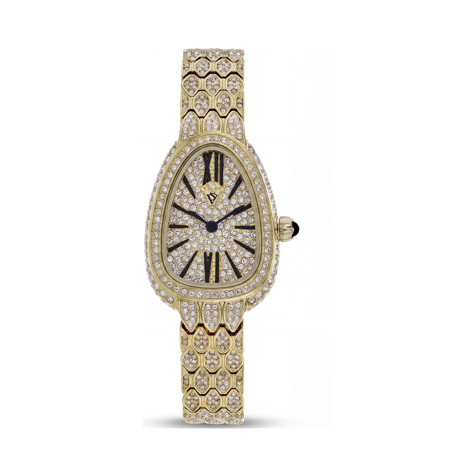 Reloj de pulsera Christian Van Sant para mujer, de acero inoxidable tono dorado con esfera dorada y movimiento de cuarzo, Photo 1