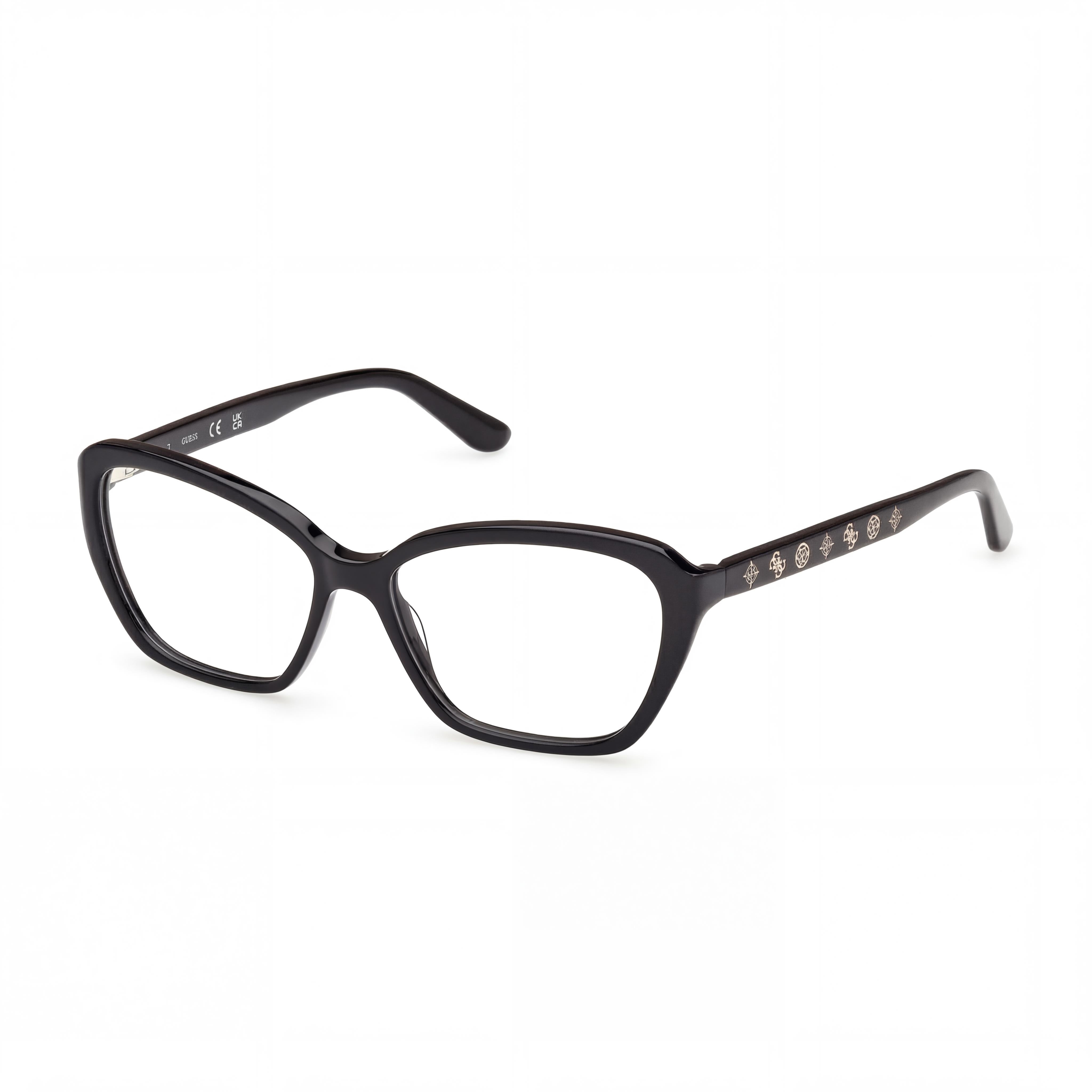 Marcolin GU50115 Women's Eyewear, Shiny Black Frame with Multicoloured Compound Lenses, Size 2-14-140, Photo 1