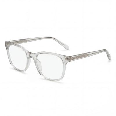 Fossil FOS 7135/G Women's Modern Style Eyeglasses with Crystal Grey Acetate Frame and Non-polarised Polycarbonate Lenses 53mm