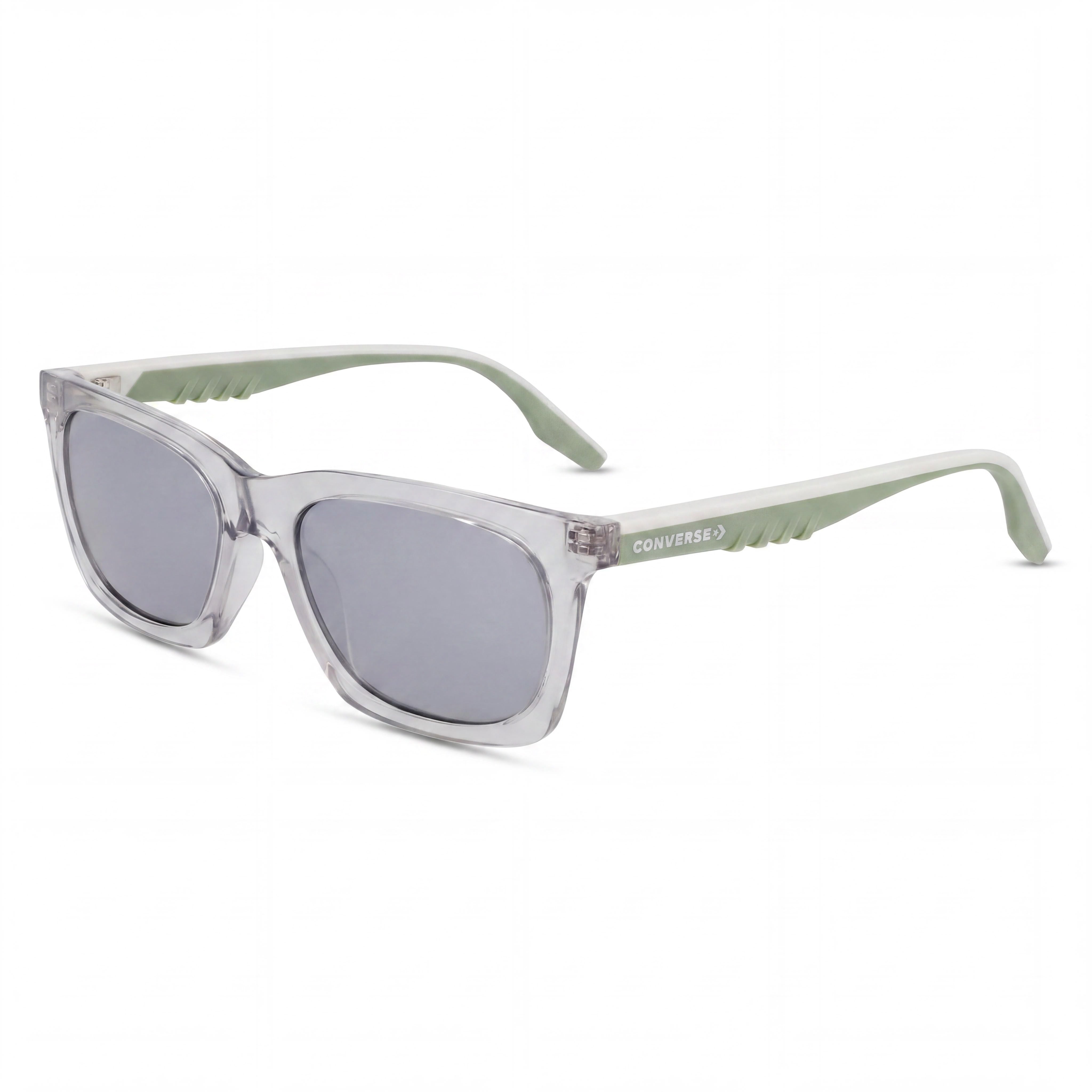 Gafas de sol clásicas de acetato cristal Converse CV568S para mujer, color gris translúcido, con protección UV 400, 55mm, Photo 1