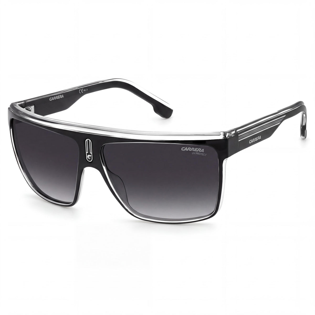 Gafas de sol unisex Carrera Carrera 22/N de poliamida en tonos negro, blanco y gris, no polarizadas, con protección UV, 63mm, Photo 1