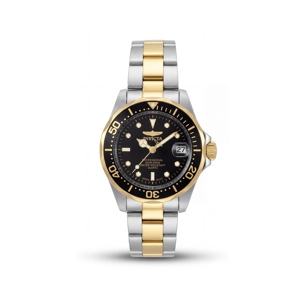 Reloj Invicta de cuarzo japonés Pro Diver 8941 dorado, de acero inoxidable de 24 mm para mujer, que brilla en la oscuridad y es resistente al agua hasta 200 m, Photo 1