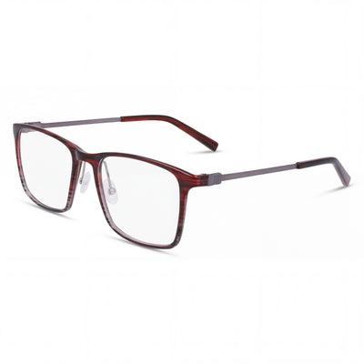 Flexon EP8011 Unisex Eyewear with Metal Frame and Lenses in Burgundy Grey , Size 53mm