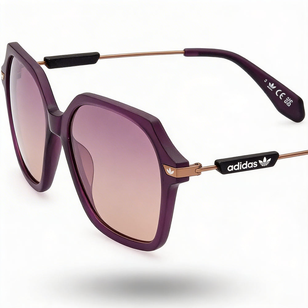 adidas Originals Casual - Gafas de sol para hombre, color violeta mate inyectado, talla 55-16-140