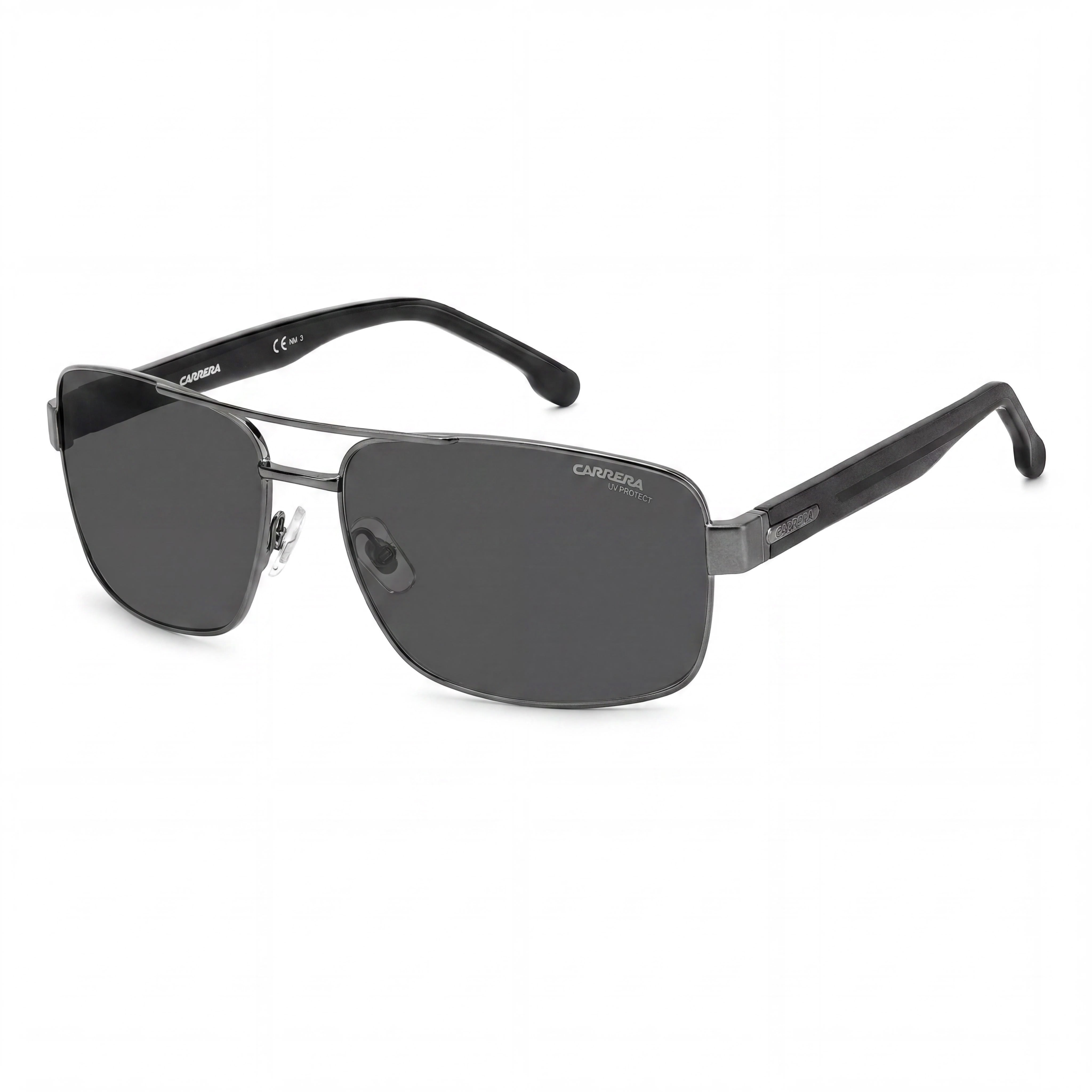 Gafas de sol Carrera Casual unisex, montura de acero inoxidable rutenio oscuro, lentes de policarbonato, con protección UV, 61mm, Photo 1