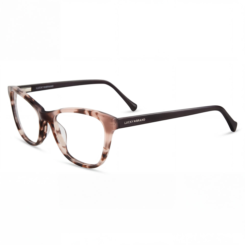 Gafas Lucky Brand D207 para hombre con montura de plástico rosa tortuga y dimensiones de 54-18-140 mm