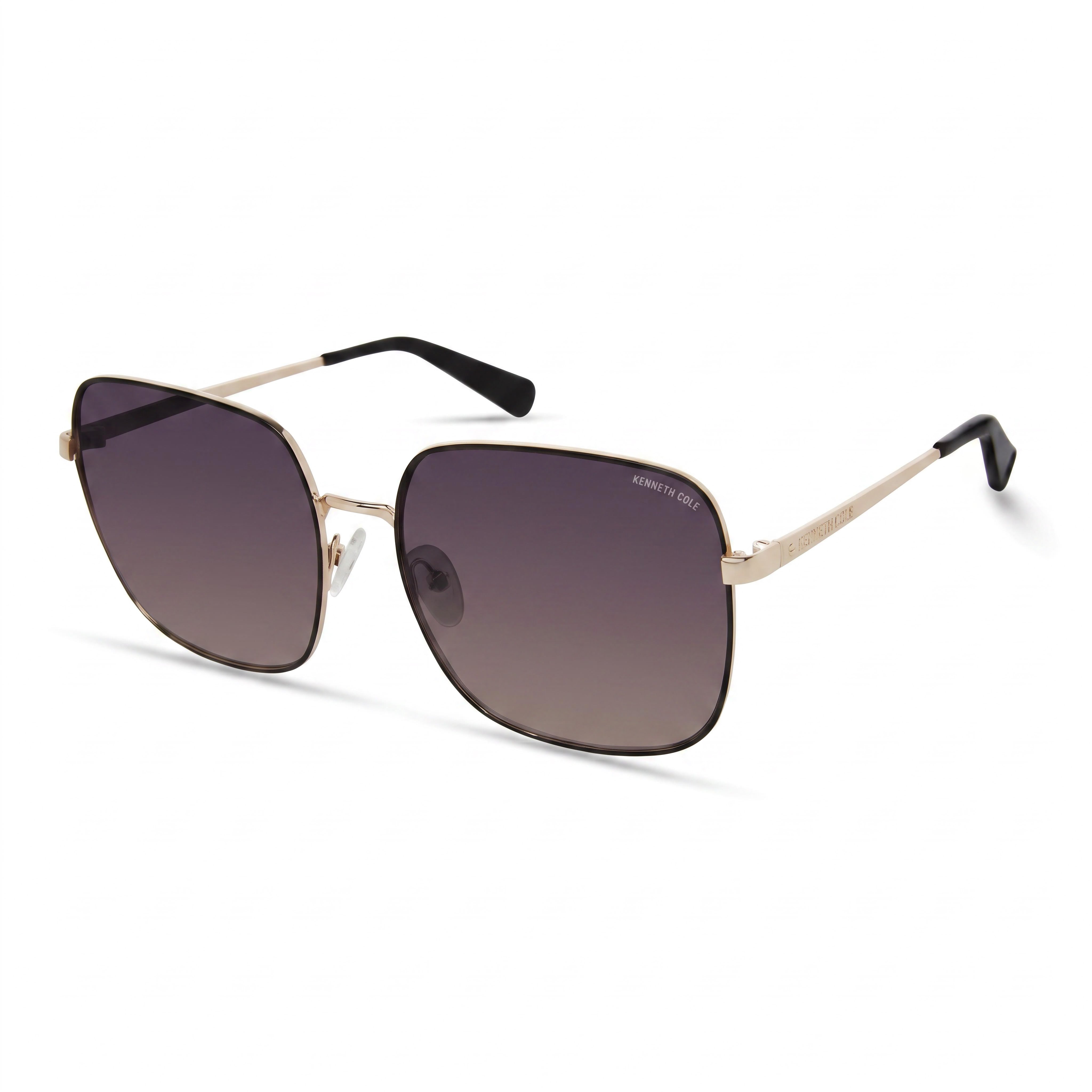 Gafas de sol Kenneth Cole New York KC6032B para mujer, de metal, doradas, degradadas, ahumadas, sin polarizar, con protección UV, 60 mm, Photo 1