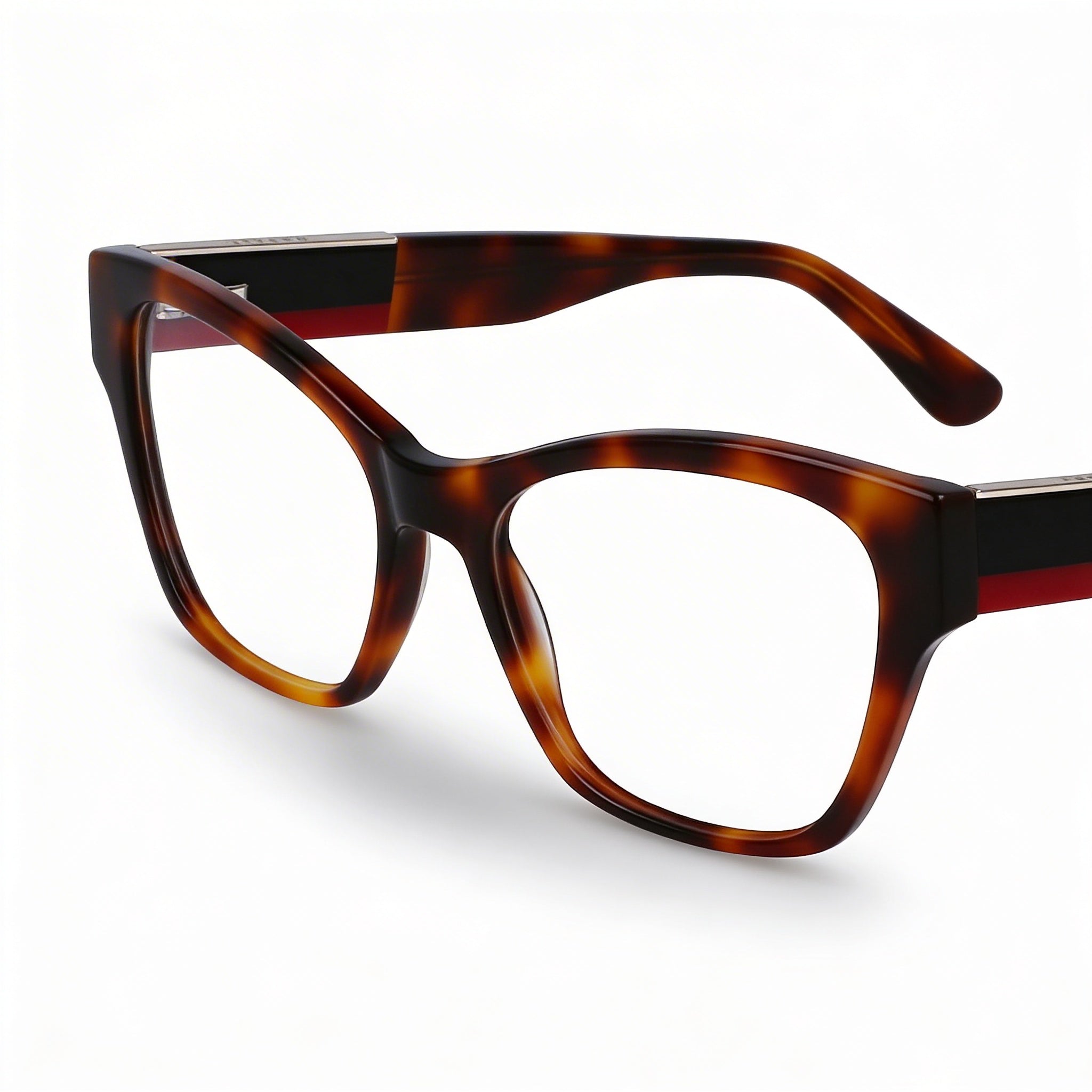 Lacoste Casual Men's Acetate Frame Eyeglasses in Havana Color, 54mm Lens Width, 17mm Bridge Width, 140mm Temple Length, Photo 1