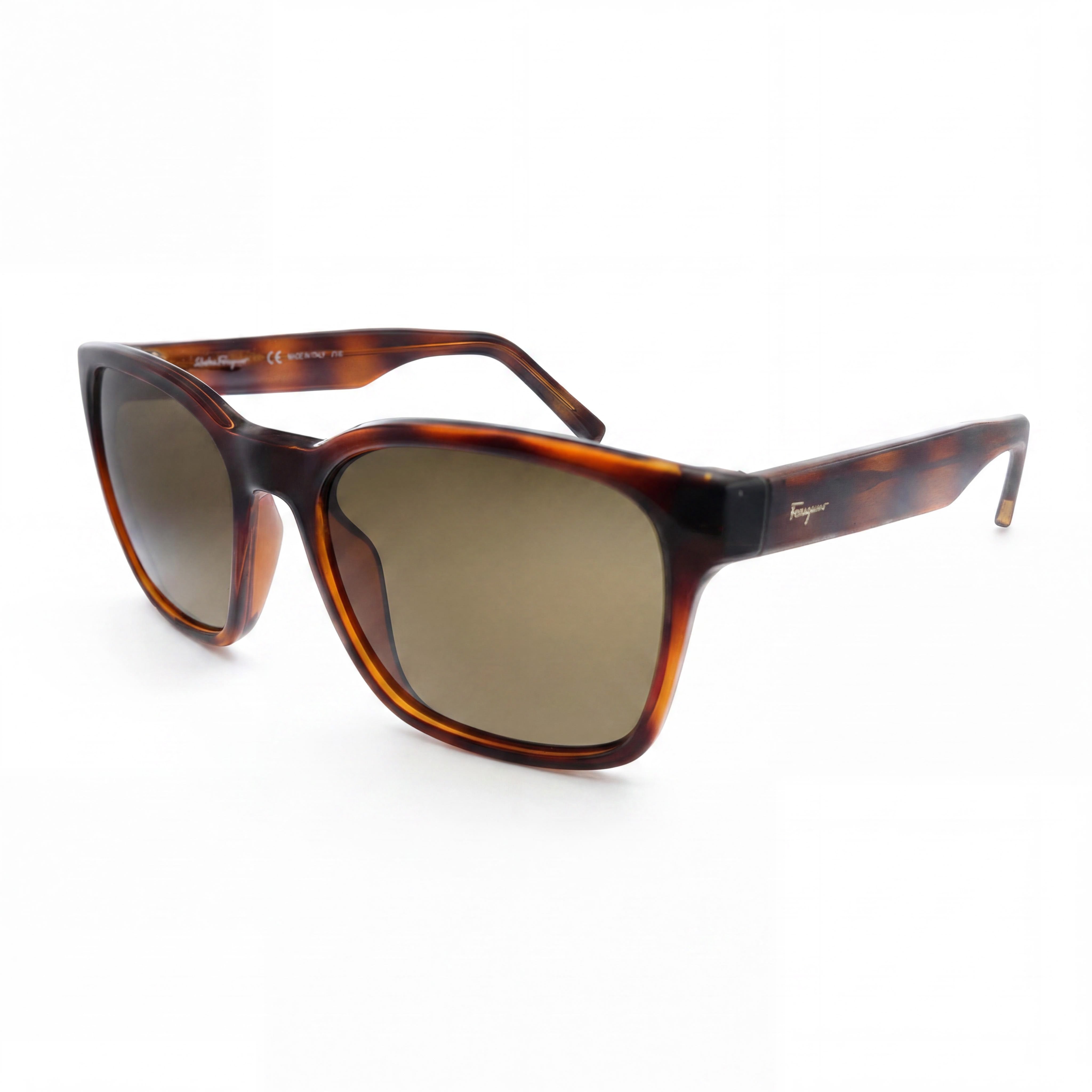 Salvatore Ferragamo Sf959s Unisex Tortoise Plastic Frame UV Protection Eyewear Brown Lens 55mm, Photo 1
