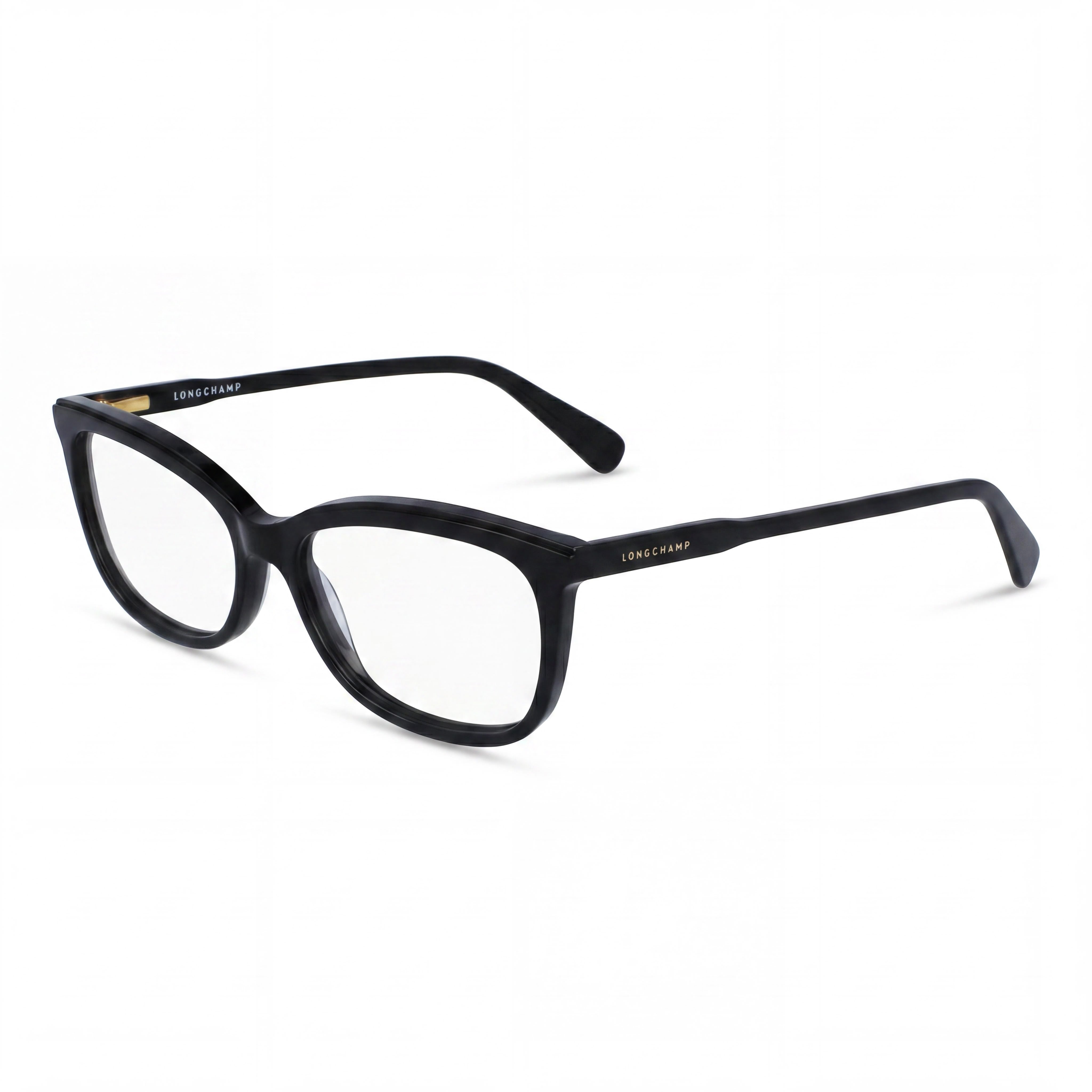 Longchamp LO2718 Modern Cat Eye Full-Rim Plastic Frame Black Eyeglasses for Women Lens Width 54mm, Photo 1