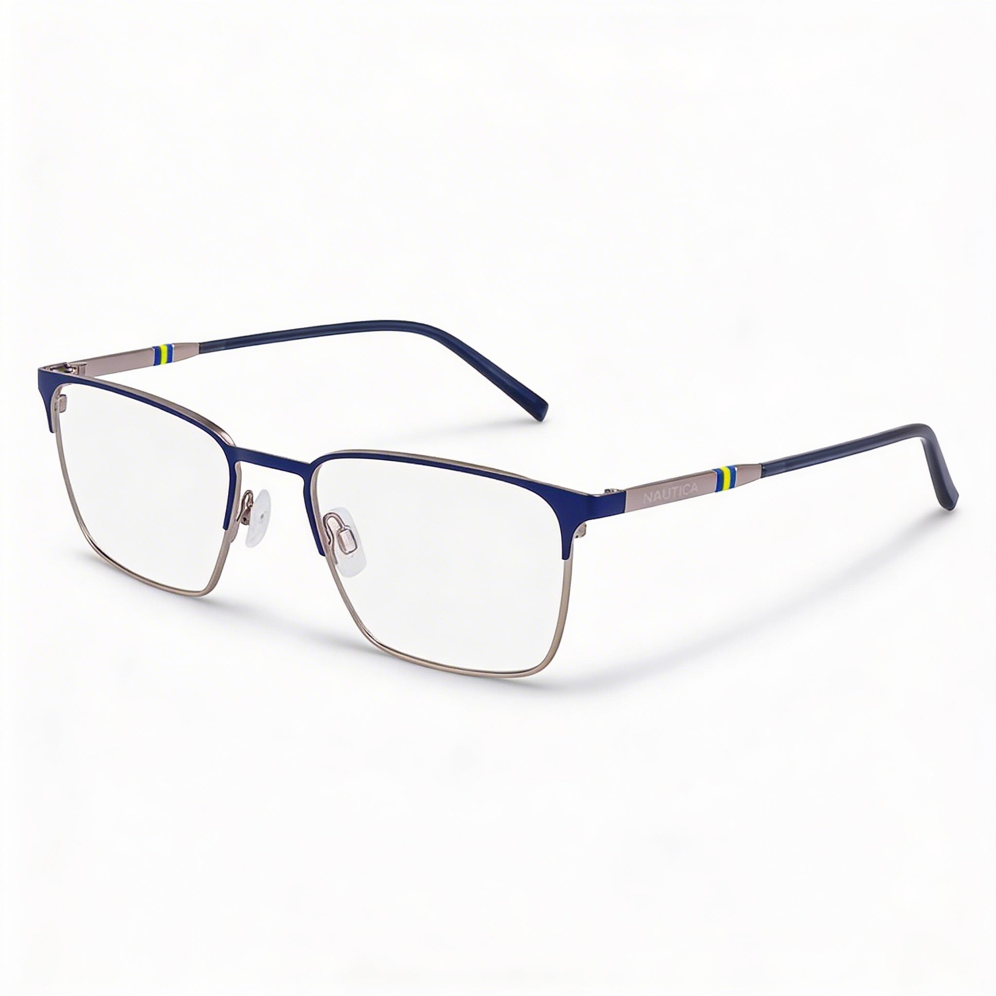 Nautica Women’s Matte Navy Eyeglasses Clear Demo Lenses Prescription Ready, Photo 1