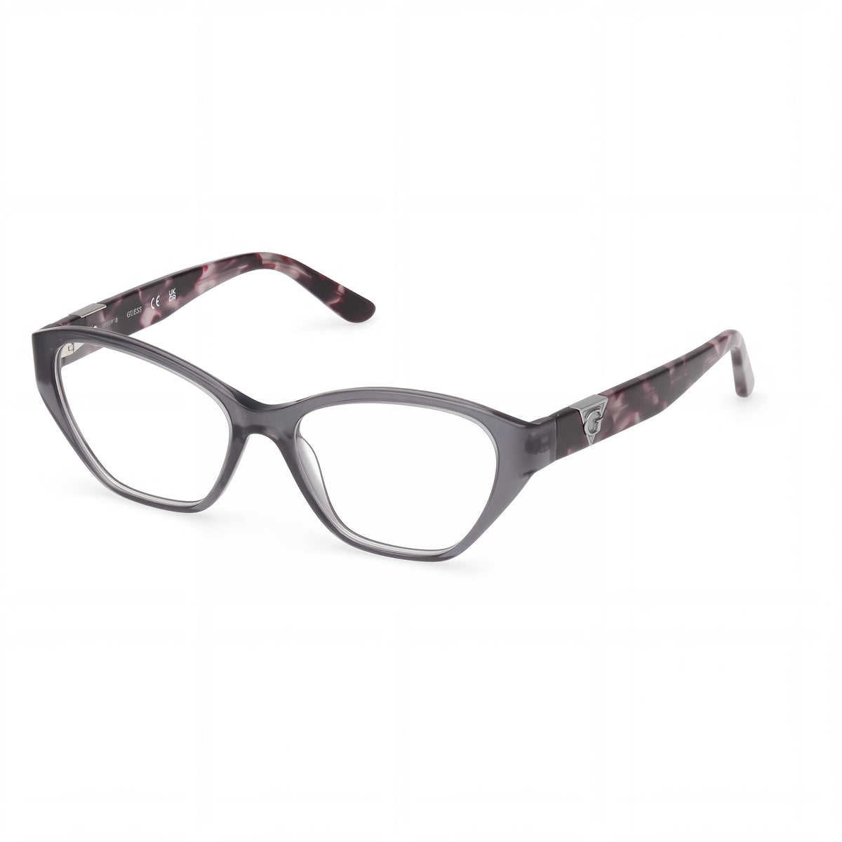 Gafas GUESS de mujer Gu50162 con montura gris brillante y material de la montura azul, tamaño 53-16-135, Photo 1