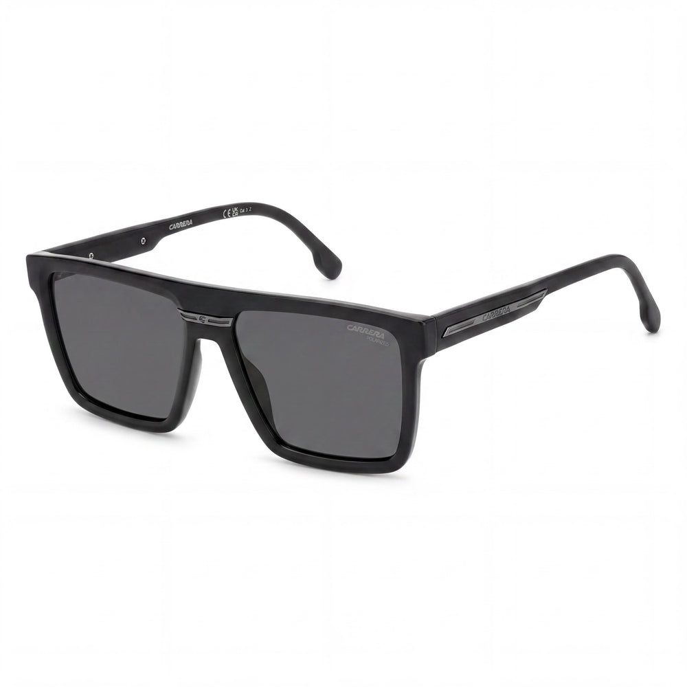 Carrera Victory C 03/S Gafas de Sol para Mujer, Montura Negra/Gris, Lentes Grises Polarizadas de Policarbonato, Protección UV 400, 58mm