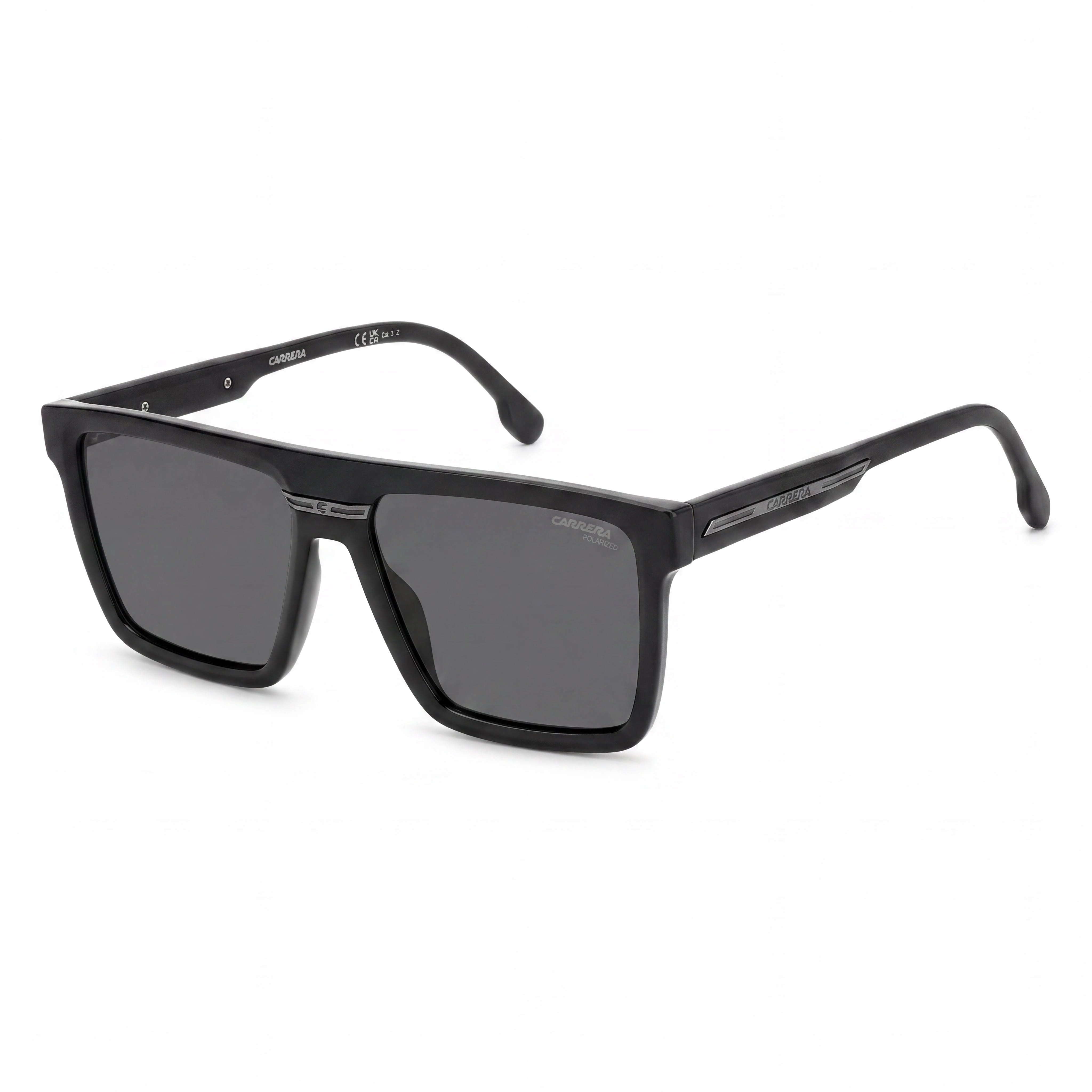 Carrera Victory C 03/S Women's Black Grey Frame Grey Polarized Polycarbonate UV 400 Sunglasses 58mm, Photo 1