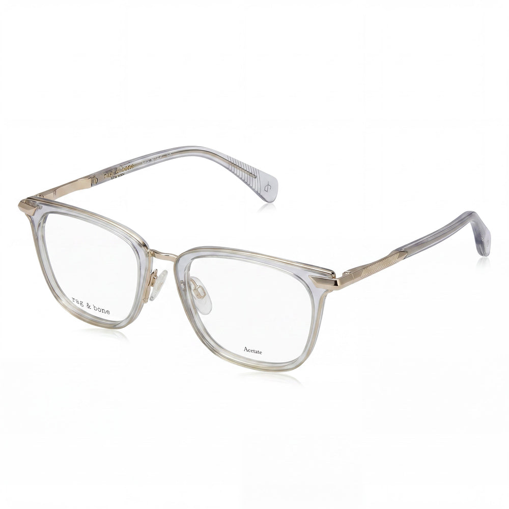Gafas de sol Rag & Bone Rnb8001 para hombre con montura y lentes de acetato gris, ancho de lente de 51 mm