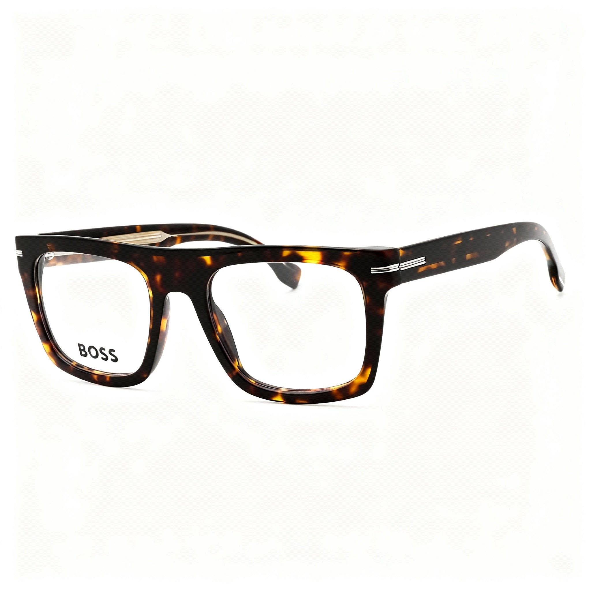 Hugo Boss BOSS 1597 Men’s Havana ECO ACETATE Casual Non-Polarized Optical Eyeglasses 52-20-145mm, Photo 1
