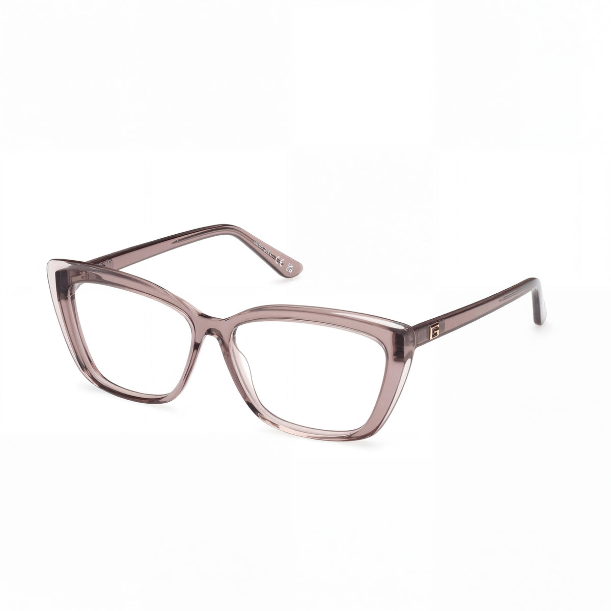 Guess GU2977 Shiny Beige Square Eyeglasses for Women, 54mm, Photo 1