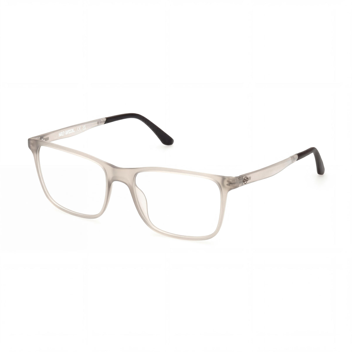 Harley-Davidson HD50020 Matte Grey Rectangle Eyeglasses for Men, Photo 1