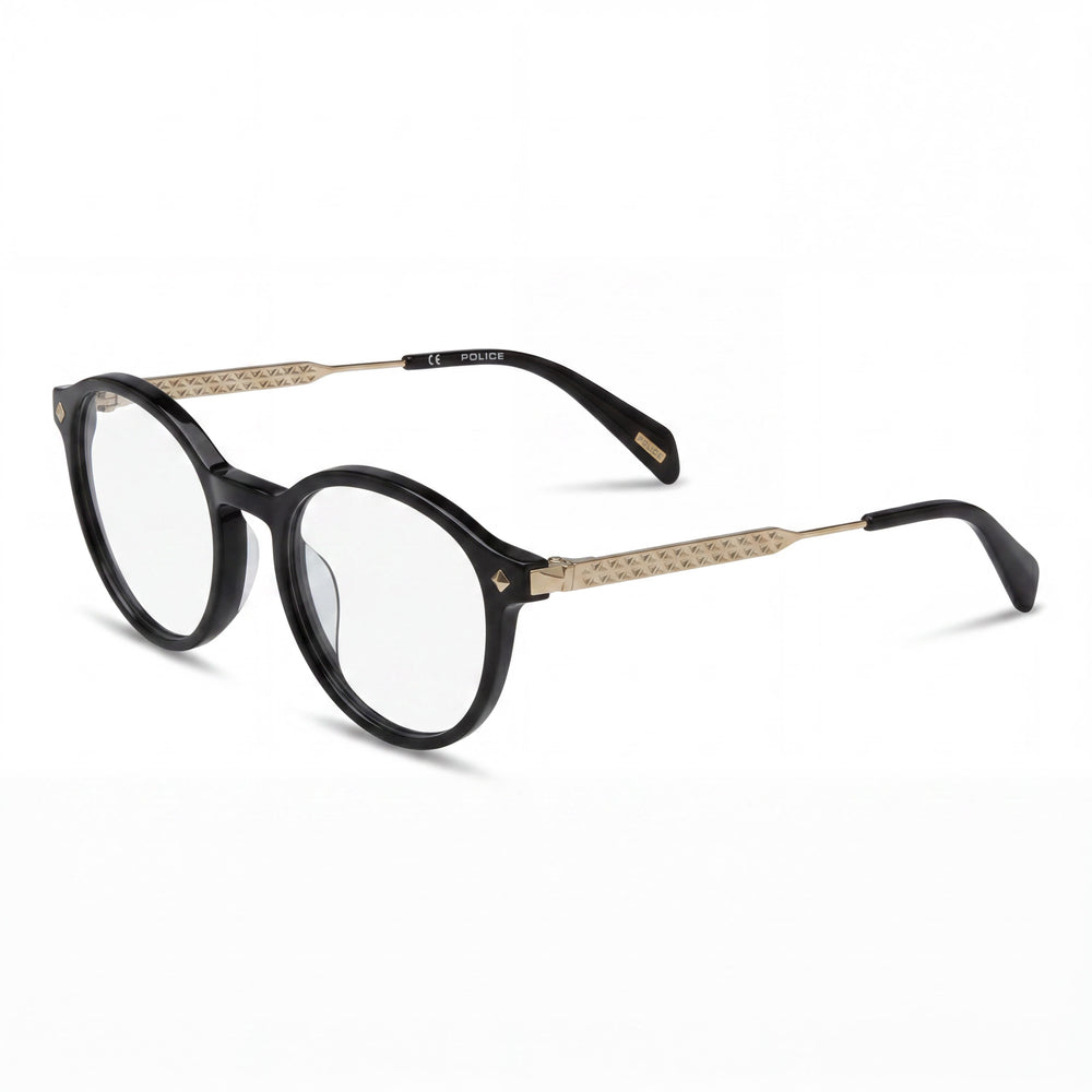 Police VPLG27 Modern Men's Acetate and Metal Frame Non-Polarized Eyeglasses 49mm