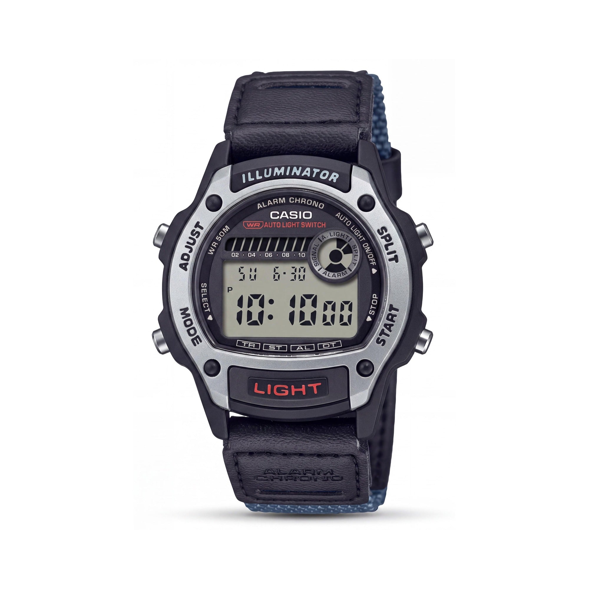 Casio Modern W-220HF-8AVDF Unisex Digital Watch, Grey Black Durable Resin, 50m Water Resistant, Photo 1