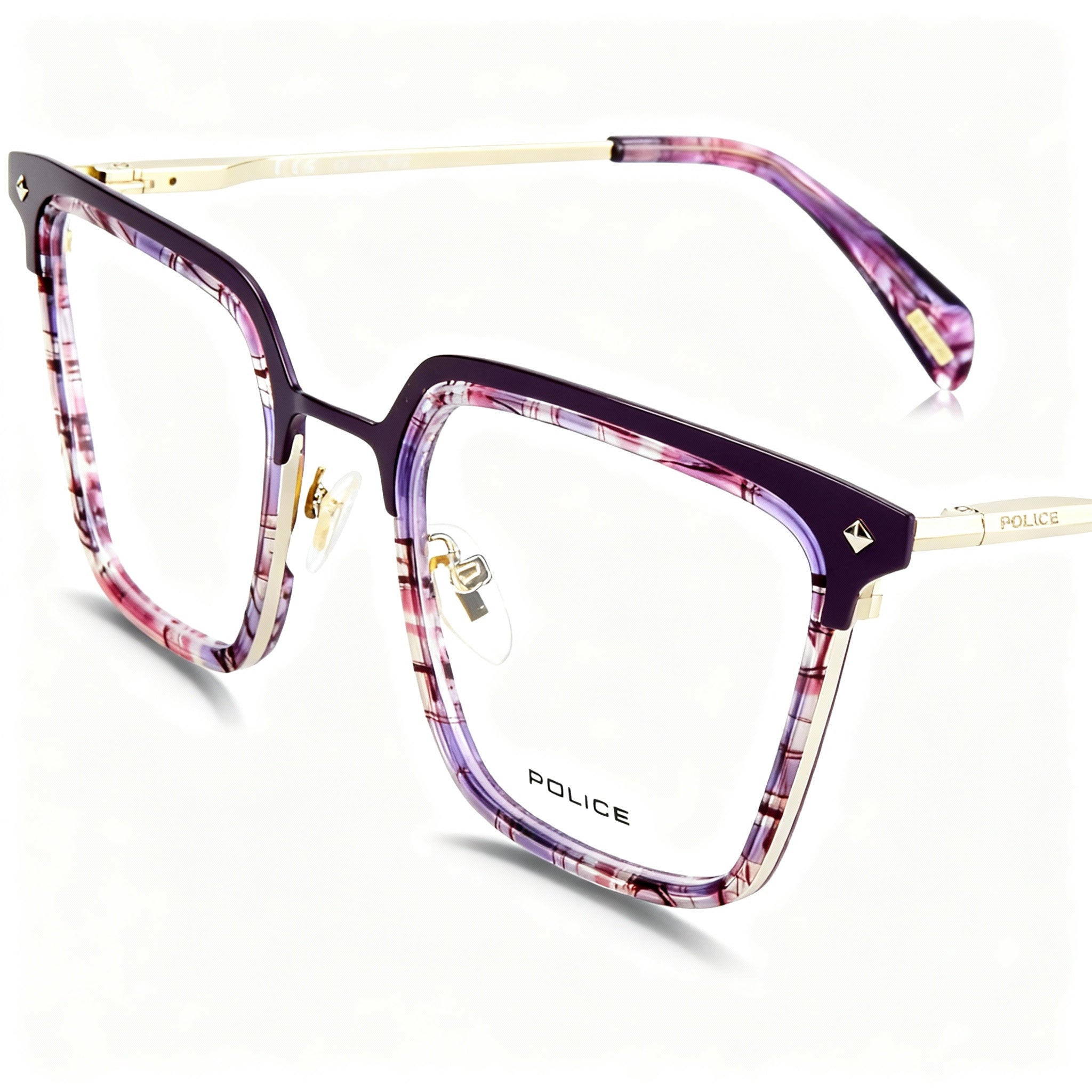 Police VPLG25 Modern Unisex Acetate and Metal Frame Non-Polarised Eyewear 0492 51mm