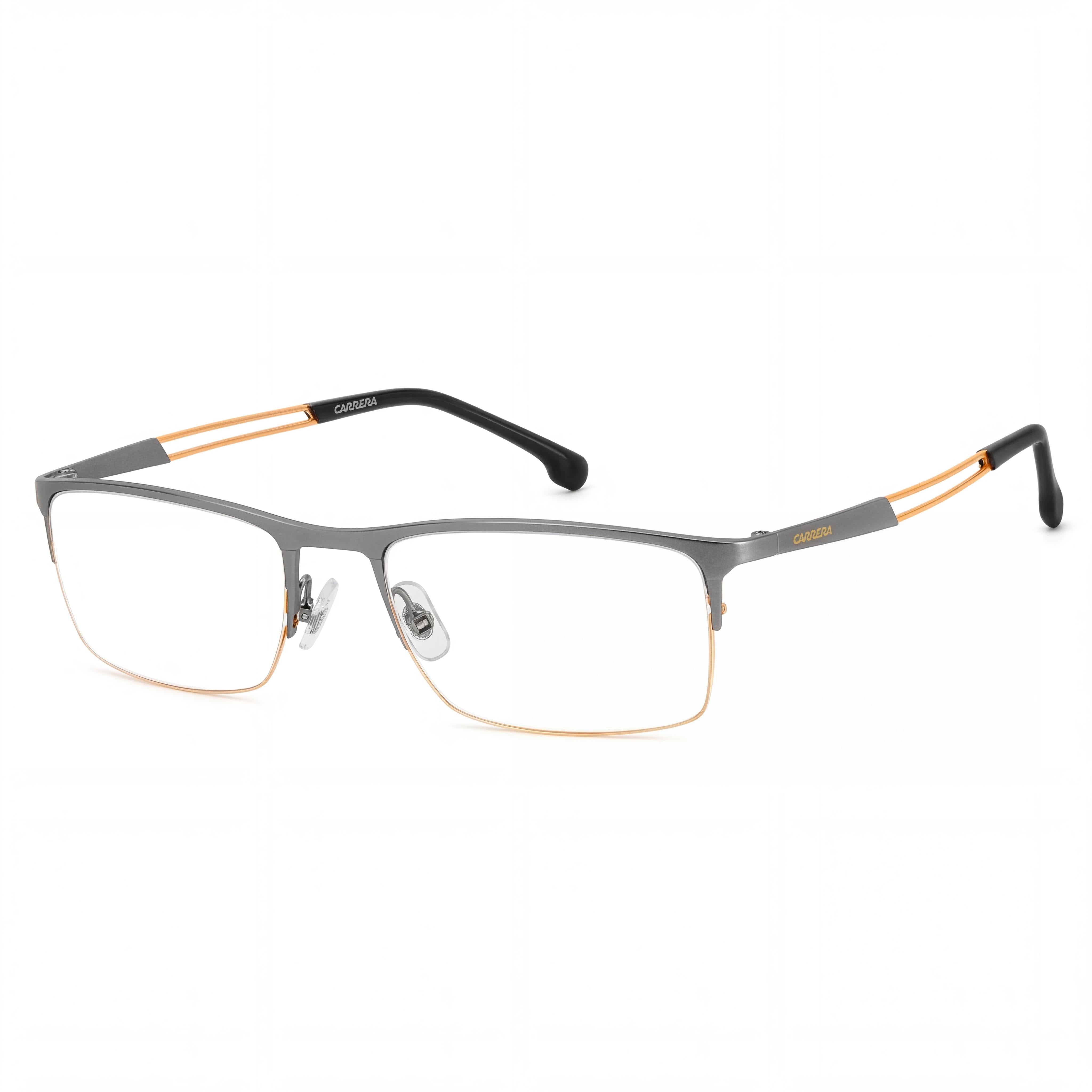 Carrera Modern Unisex Stainless Steel Sunglasses, Matte Dark Ruthenium Orange Frame & Lenses, 55mm, Photo 1