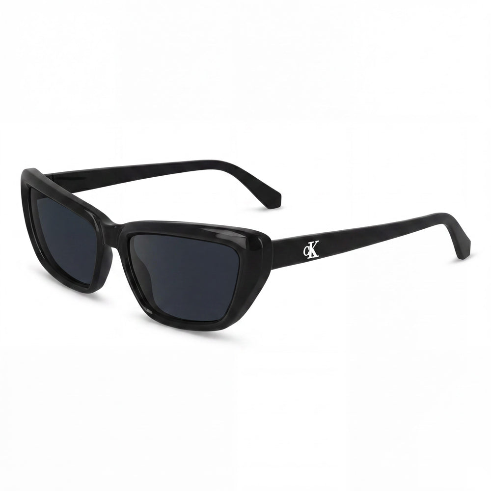 Calvin Klein Ckj24623s Gafas de sol para mujer con protección UV, de 55 mm, con marco de resina vegetal y mariposa negra, fabricadas con Tritan Renew