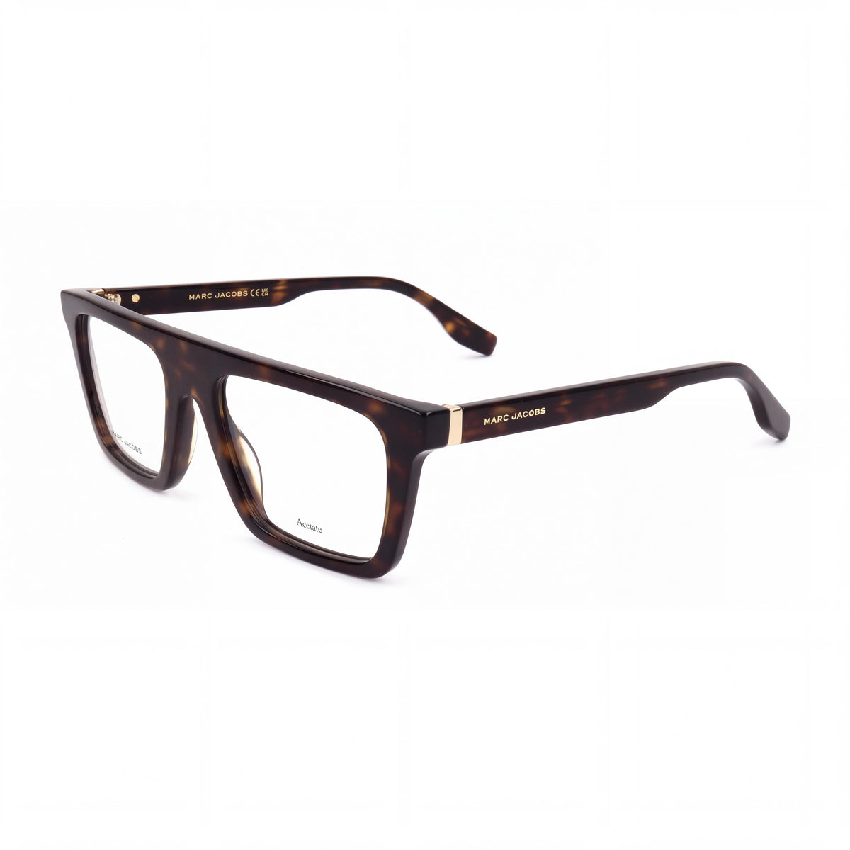 Marc Jacobs MARC 759 Unisex Rectangular Flat Top Havana Acetate Non DEMO LENS Eyeglasses 53-19-145, Photo 1